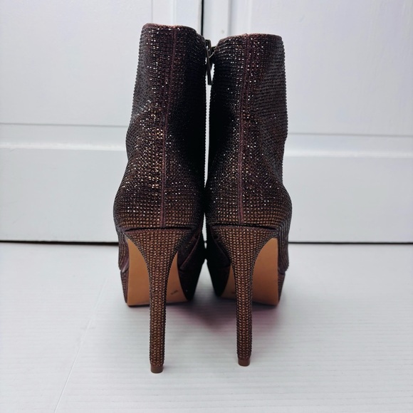 JESSICA SIMPSON Odeda 2 Bronze Pointed Toe Stiletto Boots Size 8 - Picture 9 of 10